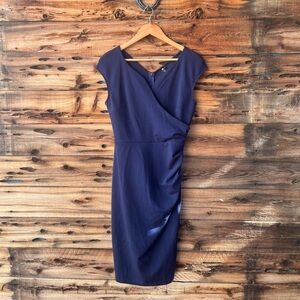 MIUSOL | Elegant Navy Blue Dress M